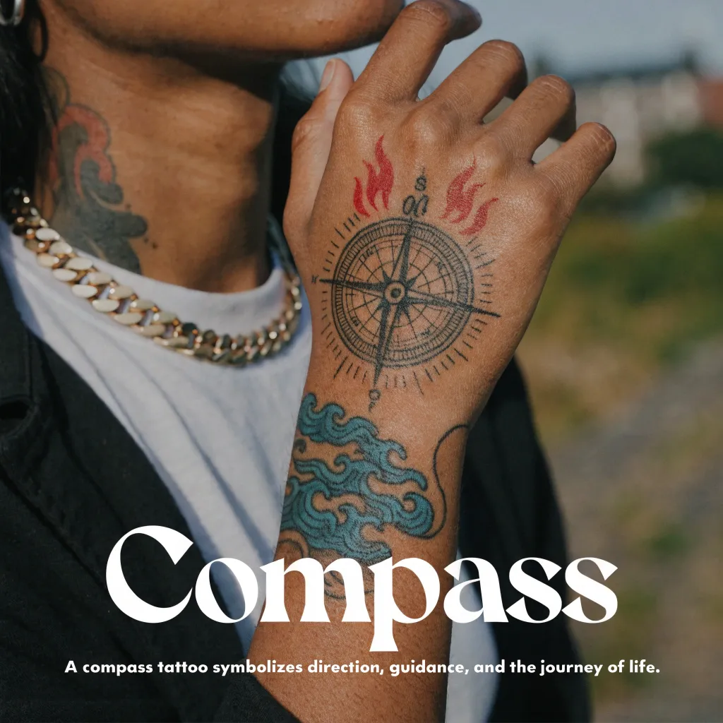 Dwiki compass tattoo meaning