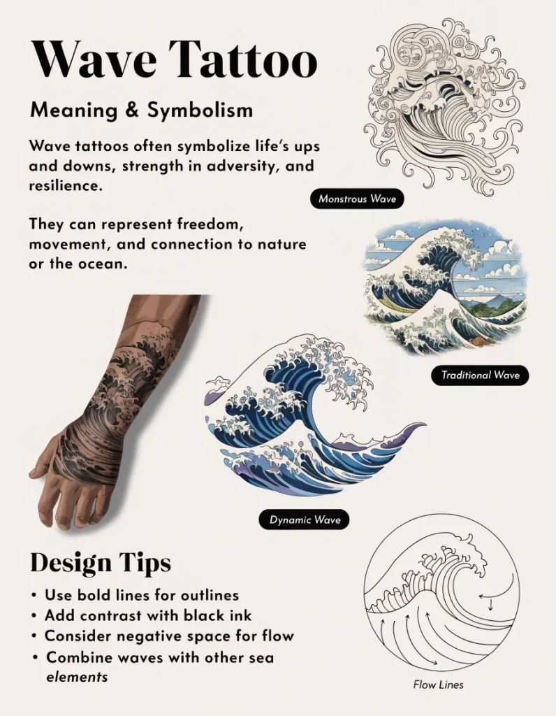 wave tattoo meaning | Nusa Penida Tattoo