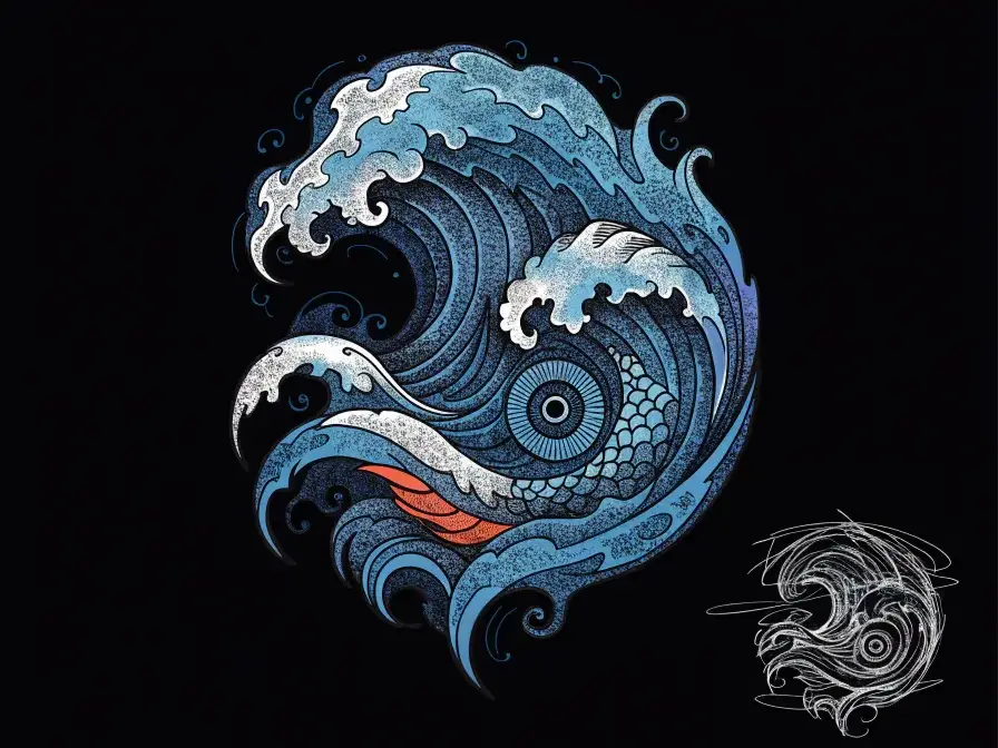 wave tattoo meaning | Nusa Penida Tattoo